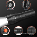 T6 AluminumTelescopic Zoom Rechargeable Feneri Flashlight